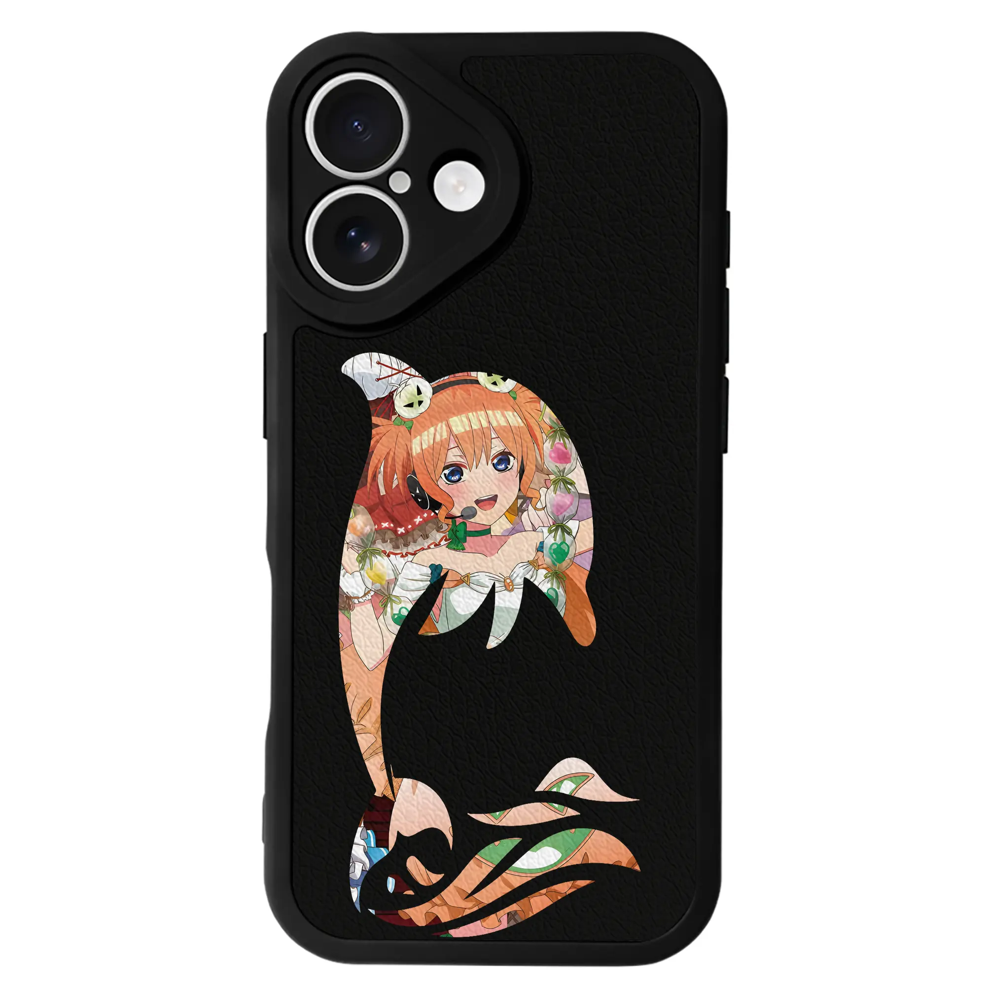 五等分の花嫁 グッズ 中野 四葉 - IPhone 16シリーズ対応 ・ シリコンスマホケース ・ レザー調 ・ 高精度フィット ・ 耐衝撃 ・ ワイヤレス充電対応 ・ 精密カット